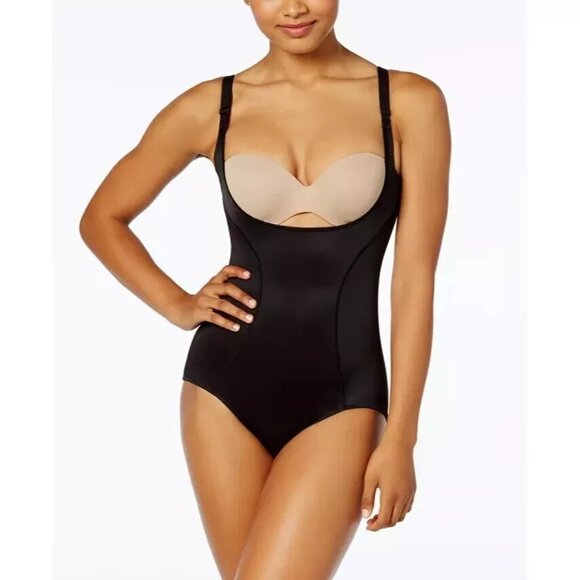 Marilyn Monroe Open Bust Body Shaper Womens plus 2X Black Firm Control Shapewear - Picture 1 of 4